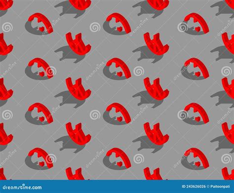 Broken Peace Icon 3d Isometric Seamless Pattern Pray And Stop War