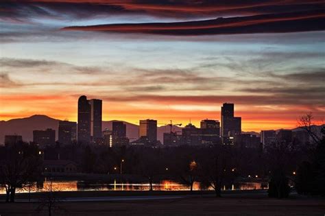 Beautiful Denver Sunset Over Sloans Lake Beautiful Sunset Pictures