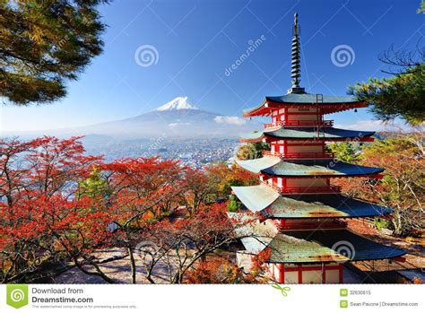 Mt Fuji In Autumn Royalty Free Stock Photo Image 32630615