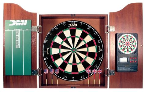 Cabinets Barrington Dartboard Cabinet With Led Light And 6 Steel Tip
