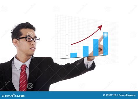 Businessman Pointing At Chart Stock Photo Image Of Businessman