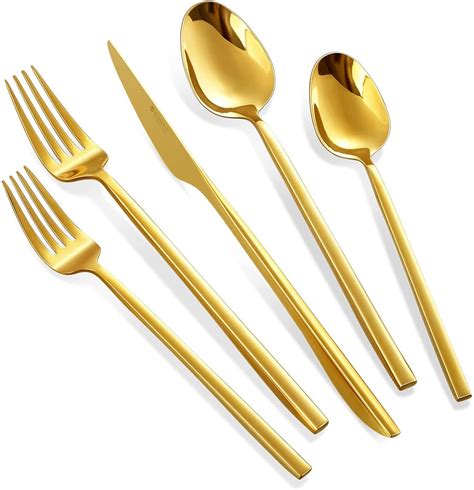 Keawell 20pcs Luxury Mirror Polished Cutlery Set 1810 Stainless Steel