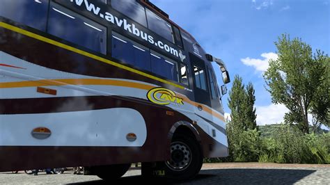 AVK TRAVELS P 8000 Non AC Sleeper Bus Euro Truck Simulator2 Tamil