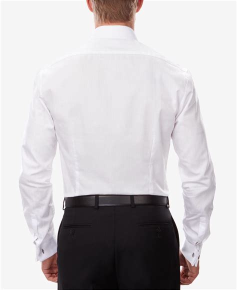 Lyst Calvin Klein Mens Extra Slim Fit French Cuff Tuxedo Shirt In