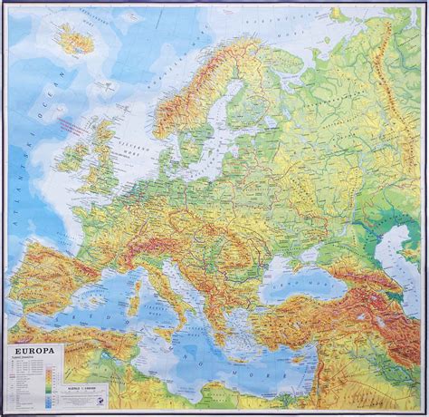 Geografska Karta Europa Cm Gd Dizajn