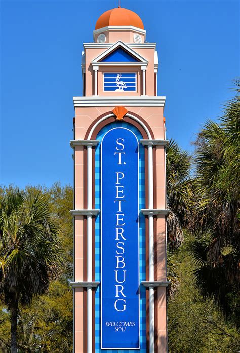 Petersburg is located in pinellas county, florida bordering tampa bay and the gulf of mexico. Welcome Sign on Interstate 275 in St. Petersburg, Florida ...