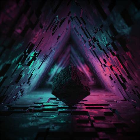 Digital Cave 3d Triangle 4k Ipad Pro Wallpapers Free Download