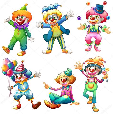 A Group Of Clowns Stock Vector Image By ©interactimages 40943691
