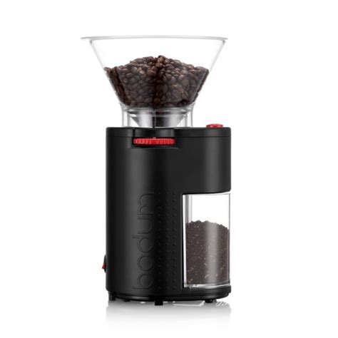 The bodum bistro burr grinder is a space saving grinder that holds an amazing 220gr of coffee and therefore allows for larger quantities in one go. BODUM® - Burr Coffee Grinder BISTRO - Black