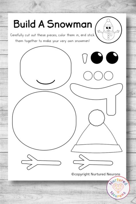 Build A Snowman Template Printable Printable Templates