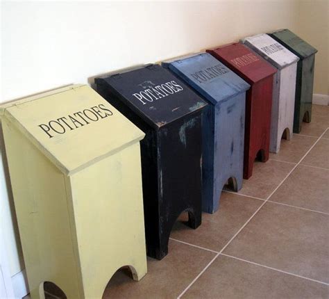 See more ideas about potato bin, vegetable bin, potato and onion bin. Primitive Black and Sage Green Potato Bin box by ...