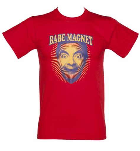 Mens Red Mr Bean Babe Magnet T Shirt Review Compare Prices Buy Online