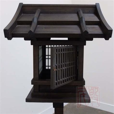 Japanese Style Lantern Made Of Solid Fir Wood Wl2 Etsy Japanese Garden Lanterns Small