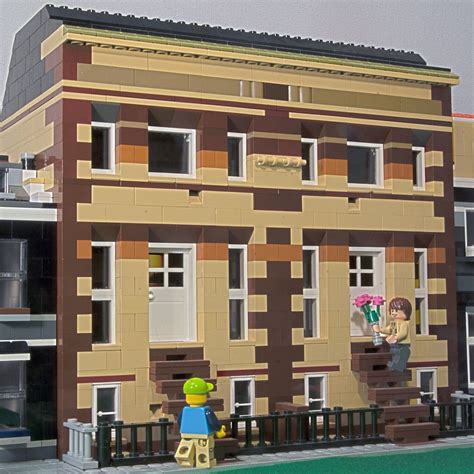 My First Attempt At A Brownstone Lego Modular Buildings Brownstone