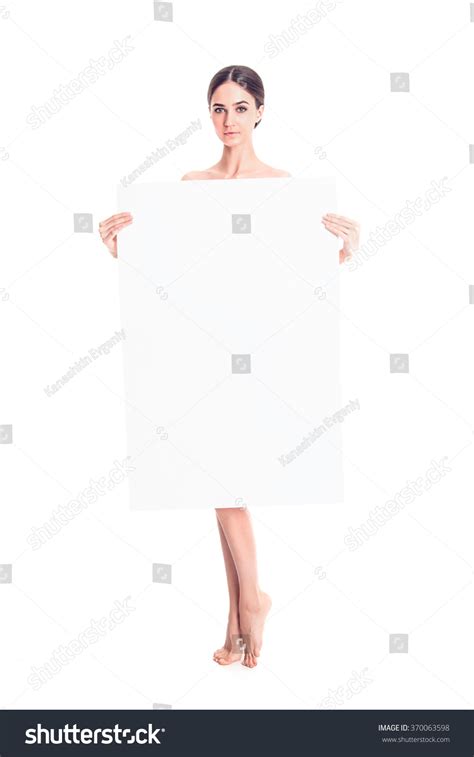 Sexy Naked Girl Poster Clean Skin Stockfoto 370063598 Shutterstock