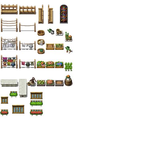 Countryside Objects Rpg Tileset Free Curated Assets For