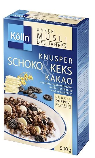 Kölln Müsli Knusper Schoko And Keks Kakao 6er Pack 6x 500 G Amazonde Lebensmittel And Getränke