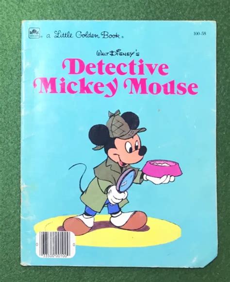 Walt Disneys Detective Mickey Mouse A Little Golden Book 1985 Mystery