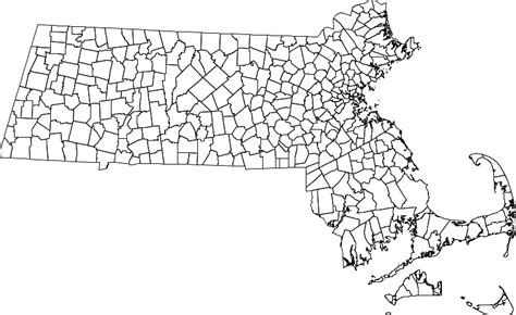 Massachusetts Outline Vector At Collection Of