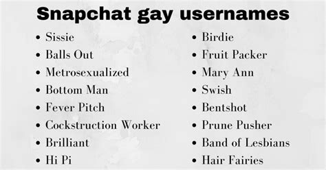 450 gay usernames that is for snapchat funny skype roblox and tiktok