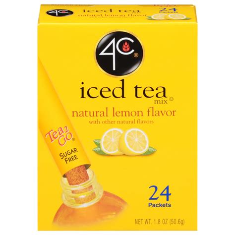 4c Totally Light Natural Lemon Iced Tea Mix 24ct Home And Garden