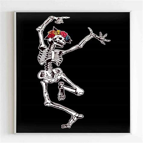 Dancing Skeleton Poster Poster Art Design