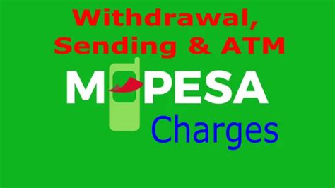 Mpesa Charges For Withdrawal And Sending Money 2024