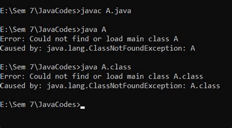 Could Not Find Or Load Main Class Java Command Line