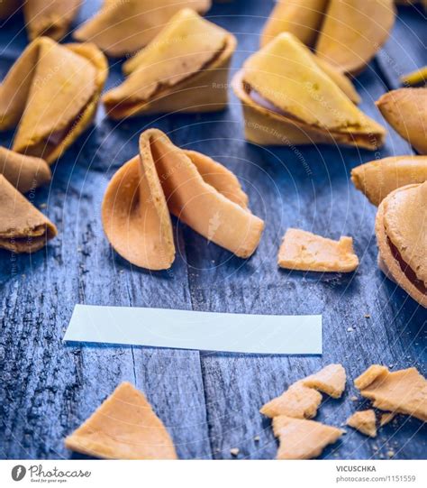 Opened Fortune Cookies A Royalty Free Stock Photo From Photocase
