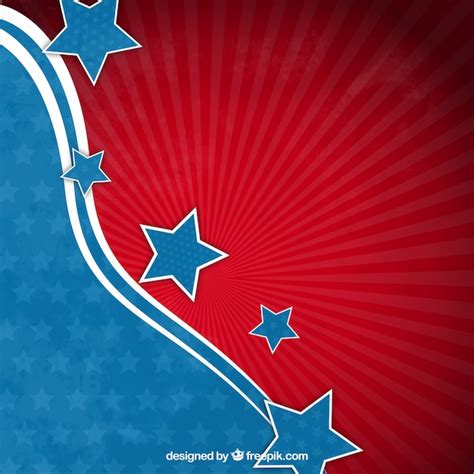Free Vector Abstract American Flag Background