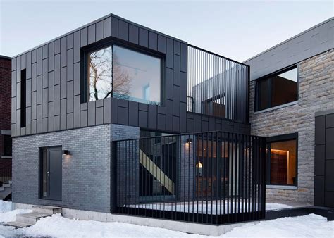 Naturehumaine Adds Zinc Clad Extension To Montreal Home House