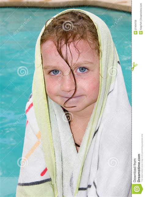 Drying Off After A Swim Royalty Free Stock Photography