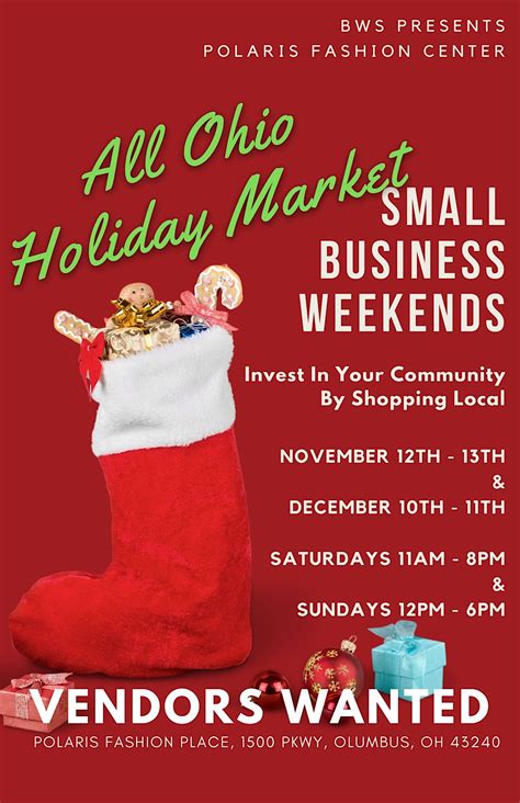 All Ohio All Vendors Holiday Market Weekends At Polaris Mall Polaris