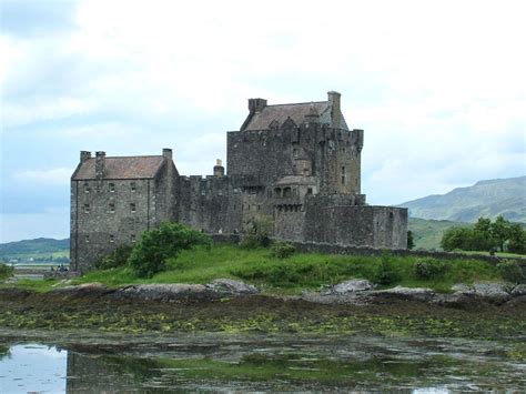 Eilean Donan Castle Western Highlands Of Scotland The First Fortified