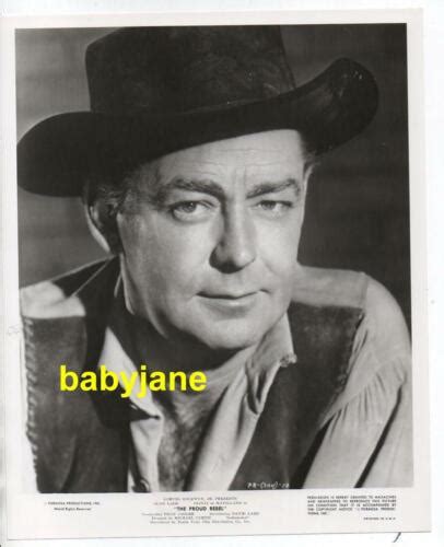 Alan Ladd Original 8x10 Photo Cowboy Portrait 1958 Proud Rebel W Snipe