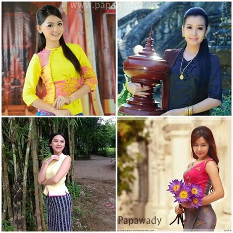 4 Myanmar Celebrities In Beautiful Myanmar Dress Fashion