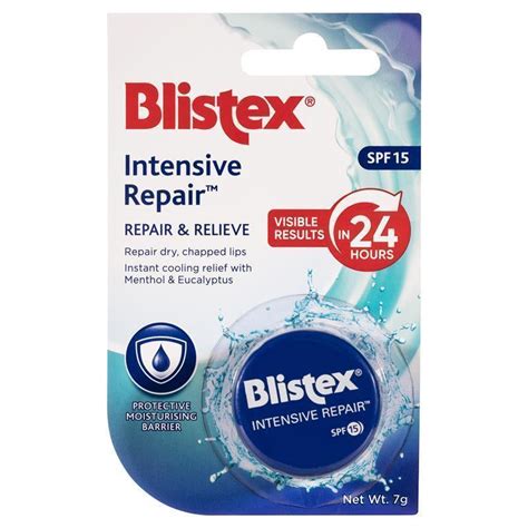 Buy Blistex Intensive Repair Spf 15 7gm Pot Online At Chemist Warehouse