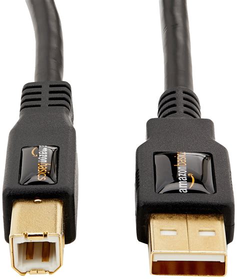 Amazon Basics Usb 20 Printer Cable A Male To B Male Cord 6 Feet 1