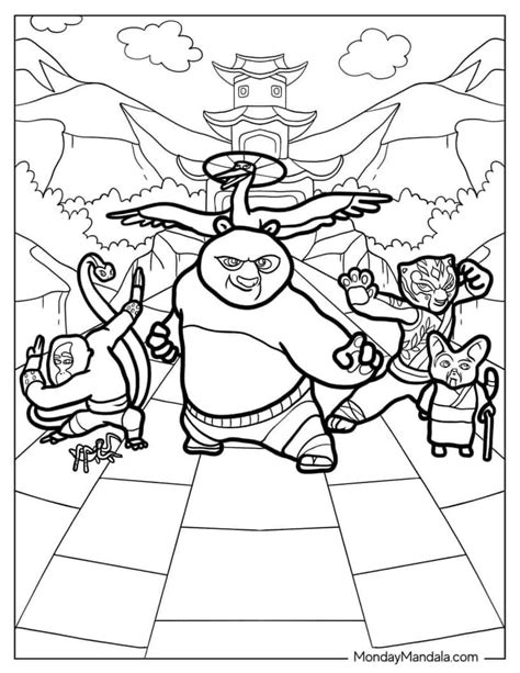 26 Kung Fu Panda Coloring Pages (Free PDF Printables) in 2024 | Panda