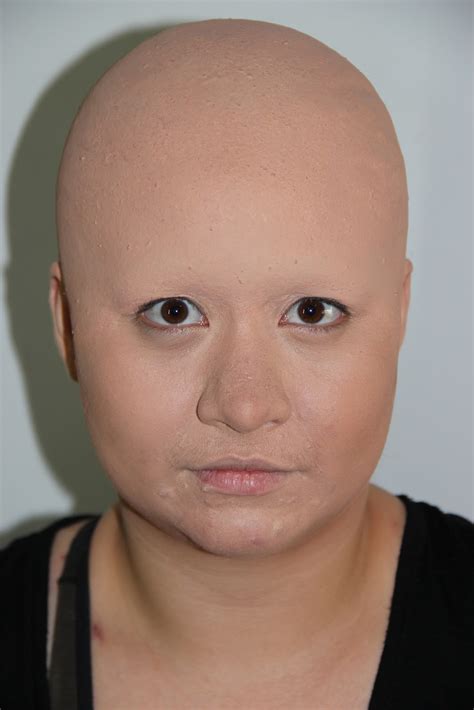 The Faker Side SPFX Makeup: TUTORIAL - Bald Caps Doll makeup sfx makeup crazy makeup makeup looks makeup inspo makeup inspiration bald cap fullers earth glamour makeup.