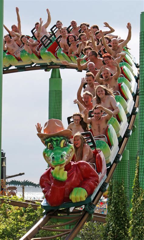 Naked Rollercoaster Riders Raise Money For Cancer Whilst Attempting To Break World Record