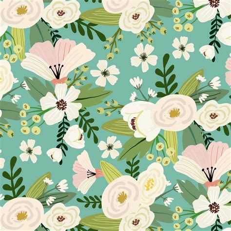 Yuri Spring Flowers Premium Roll T Wrap Wrapping Paper