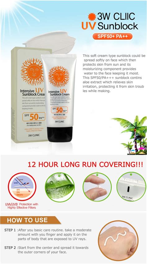 Help other customers to make a right decision. Jo's Lil Town: Review: 3W Clinic Intensive UV Sunblock Cream