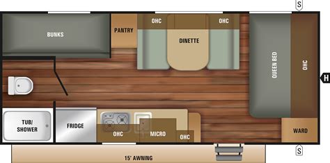 20 Ft Rv Floor Plans Floorplans Click