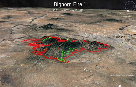 Firefighters On The Bighorn Fire Near Tucson Prepare For Red Flag