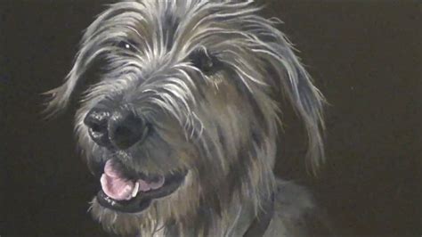 How To Paint Dog Portraits Irish Wolfhound Kya Youtube