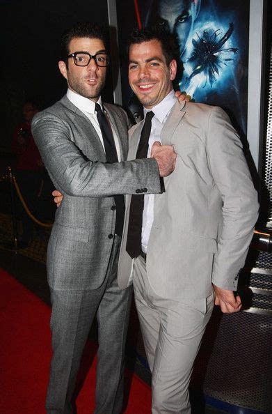 Zachary Quinto With His Brother Zachary Quinto Chris Pine American Actors