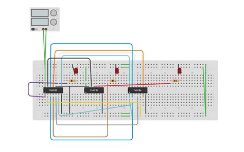 Circuit Design Circuito Lógico Combinacional Tinkercad