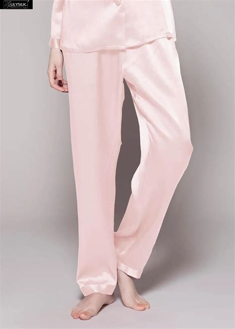 Lilysilk Pajama Pants Women Pure 100 Silk Natural 22 Momme Luxury Elastic Waist Long Sleep