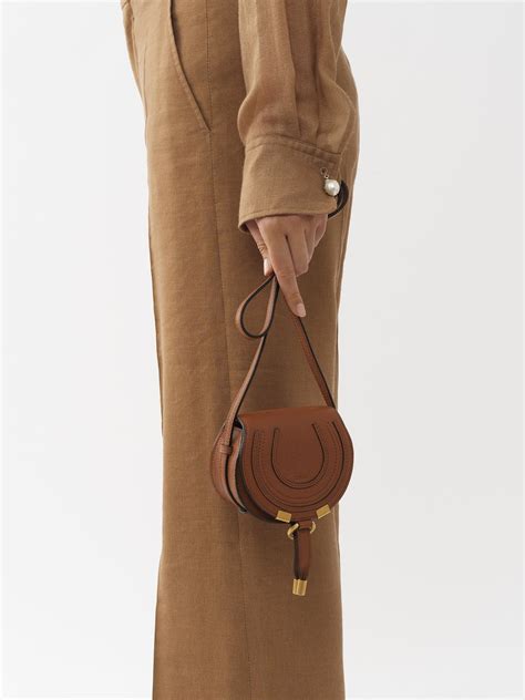 Marcie Nano Saddle Bag In Grained Calfskin Chloé IL